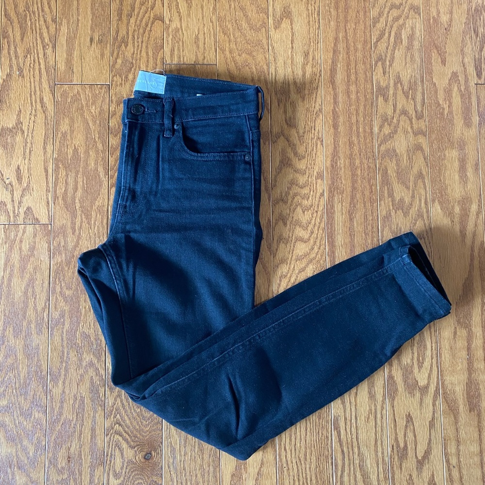 Everlane Black Denim skinny jeans size 27